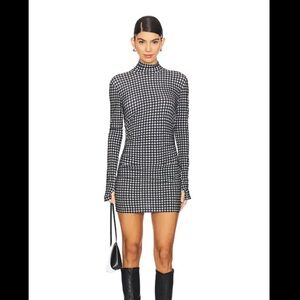 Norma Kamali Black and White Mini Dress